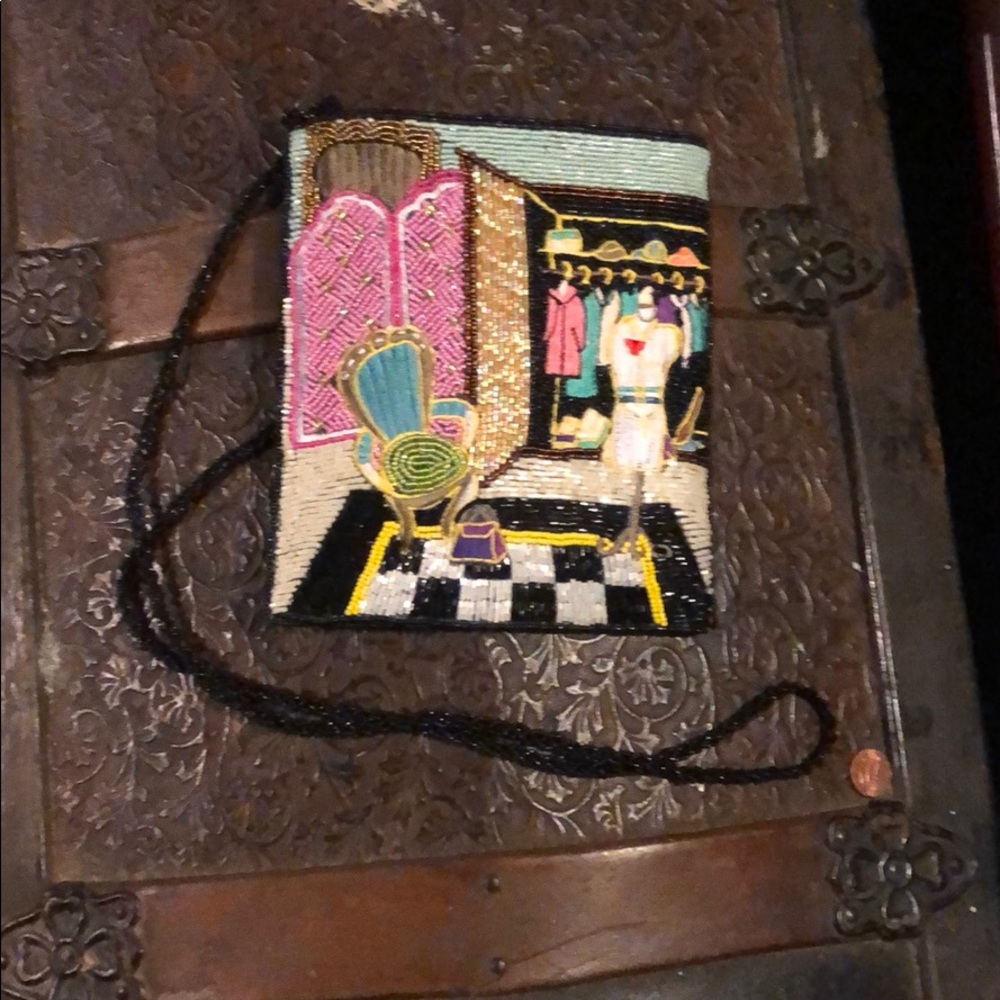 Hand beaded purse